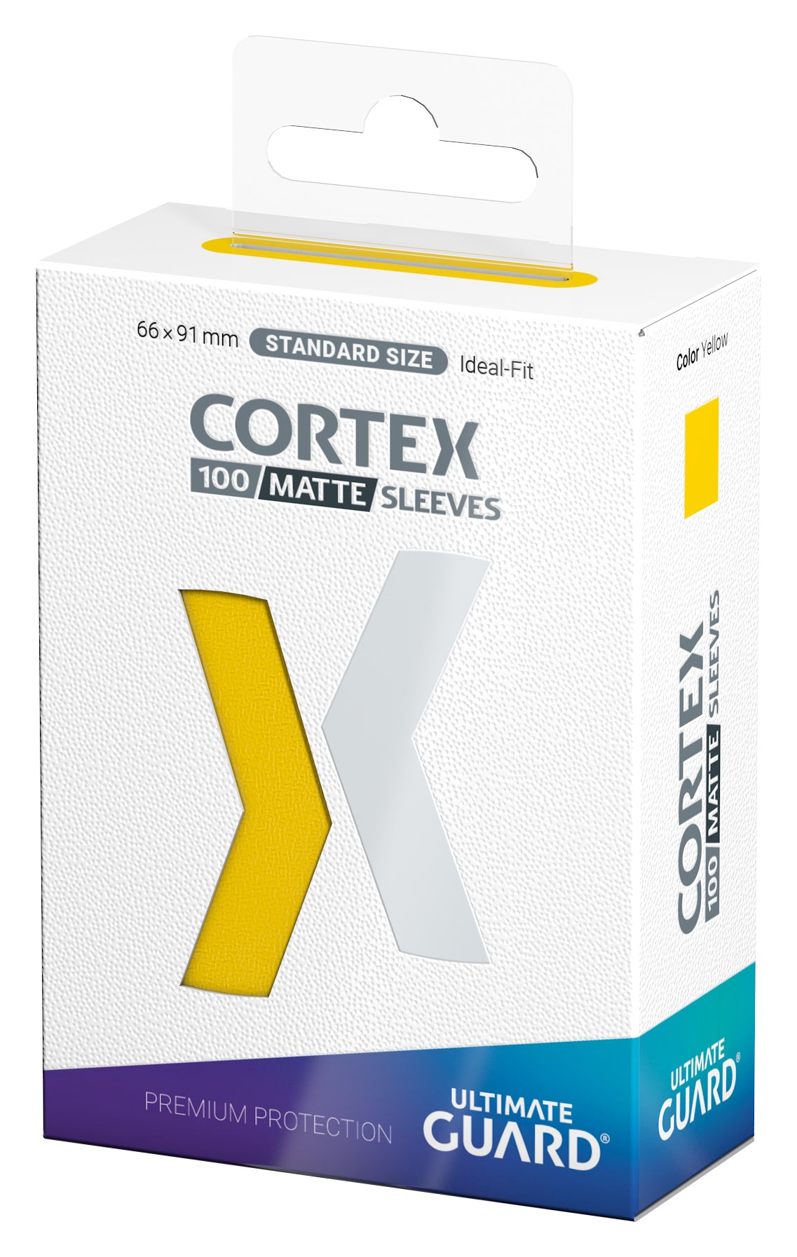 Image of Yellow Matte Standard Size Card Sleeves - Ultimate Guard CORTEX [100 ct]