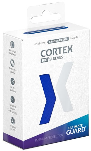 Image of Blue Standard Size Card Sleeves - Ultimate Guard CORTEX [100 ct]
