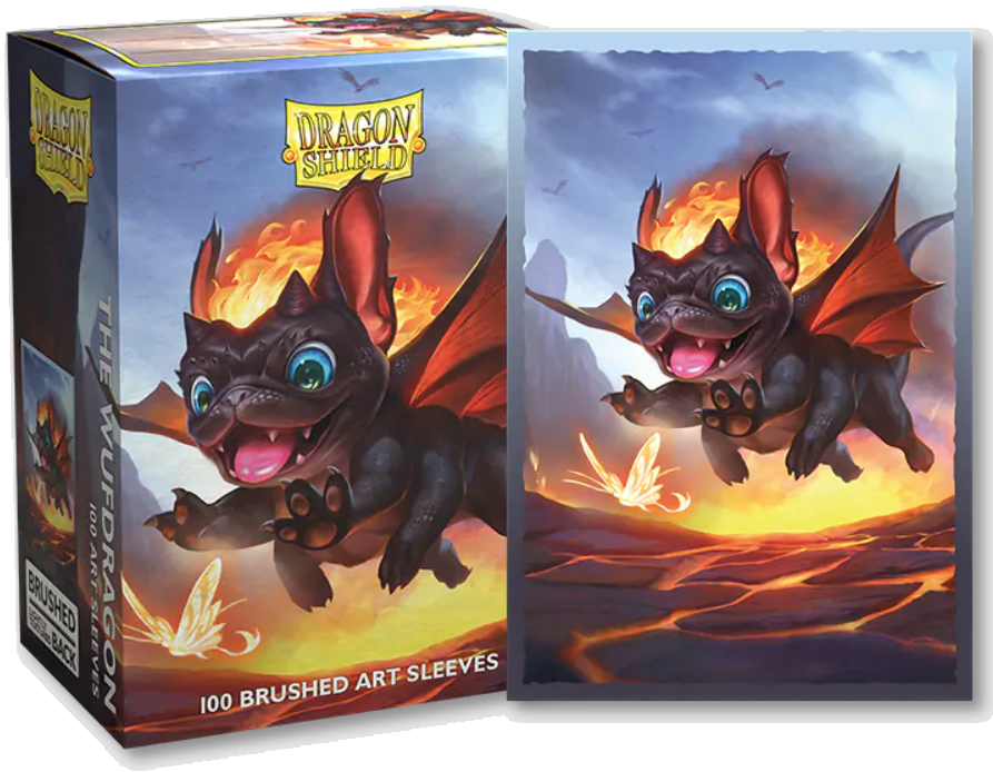 Image of The Wufdragon [Spirit Animal Dragons] Brushed Art Dragon Shield (STANDARD) 100ct