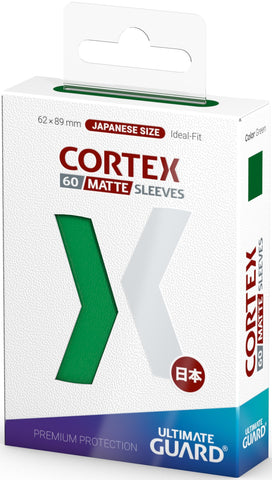 Green JAPANESE Size Card Sleeves - Ultimate Guard CORTEX [60 ct]