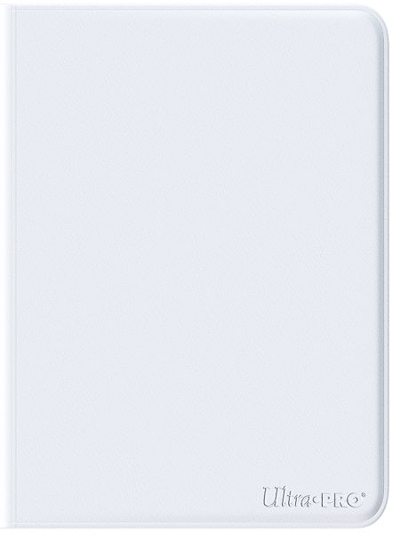 Image of White Pro Vivid 4 Pocket Zippered Binder
