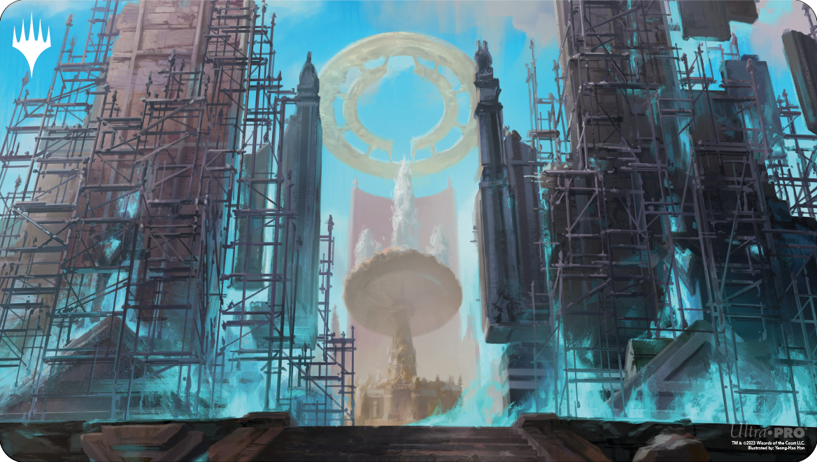 Image of RAVNICA REMASTERED AZORIUS SENATE HOLOFOIL PLAYMAT
