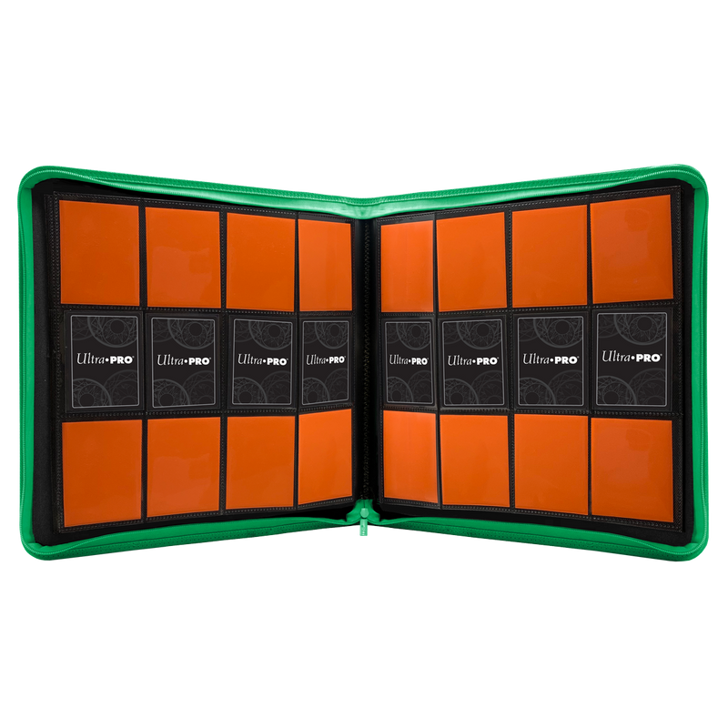 Green Pro Vivid 12 Pocket Zippered Binder