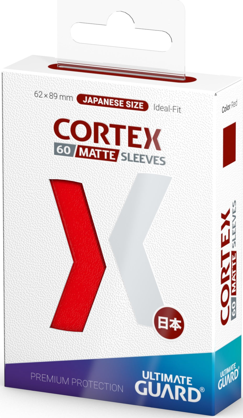 Image of Red JAPANESE Size Card Sleeves - Ultimate Guard CORTEX [60 ct]