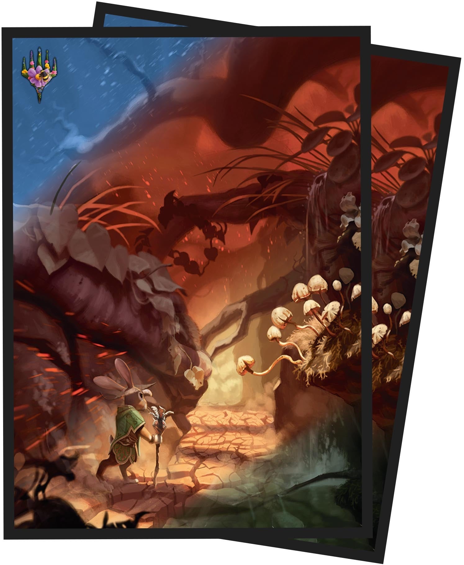 Image of Bloomburrow GREEN Ultra Pro Standard Matte Card Sleeves