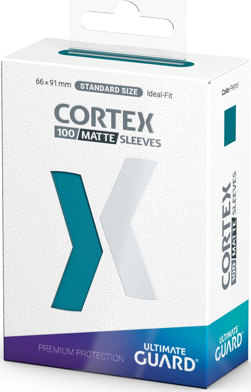 Image of Petrol Standard Size Card Sleeves - Ultimate Guard CORTEX [100 ct]