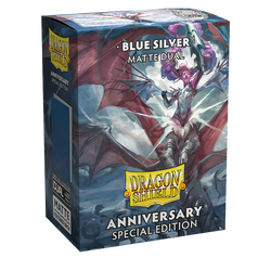 Blue Silver Matte Dual Art Sleeves (STANDARD)