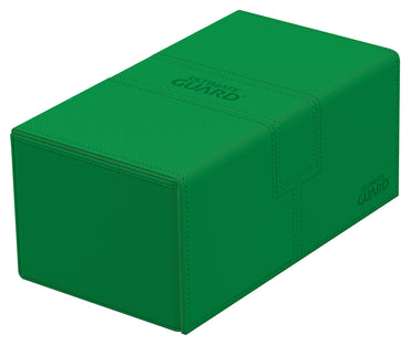 Green Mono Colour Ultimate Guard Xenoskin Flip'n'Tray 200+ Deckbox