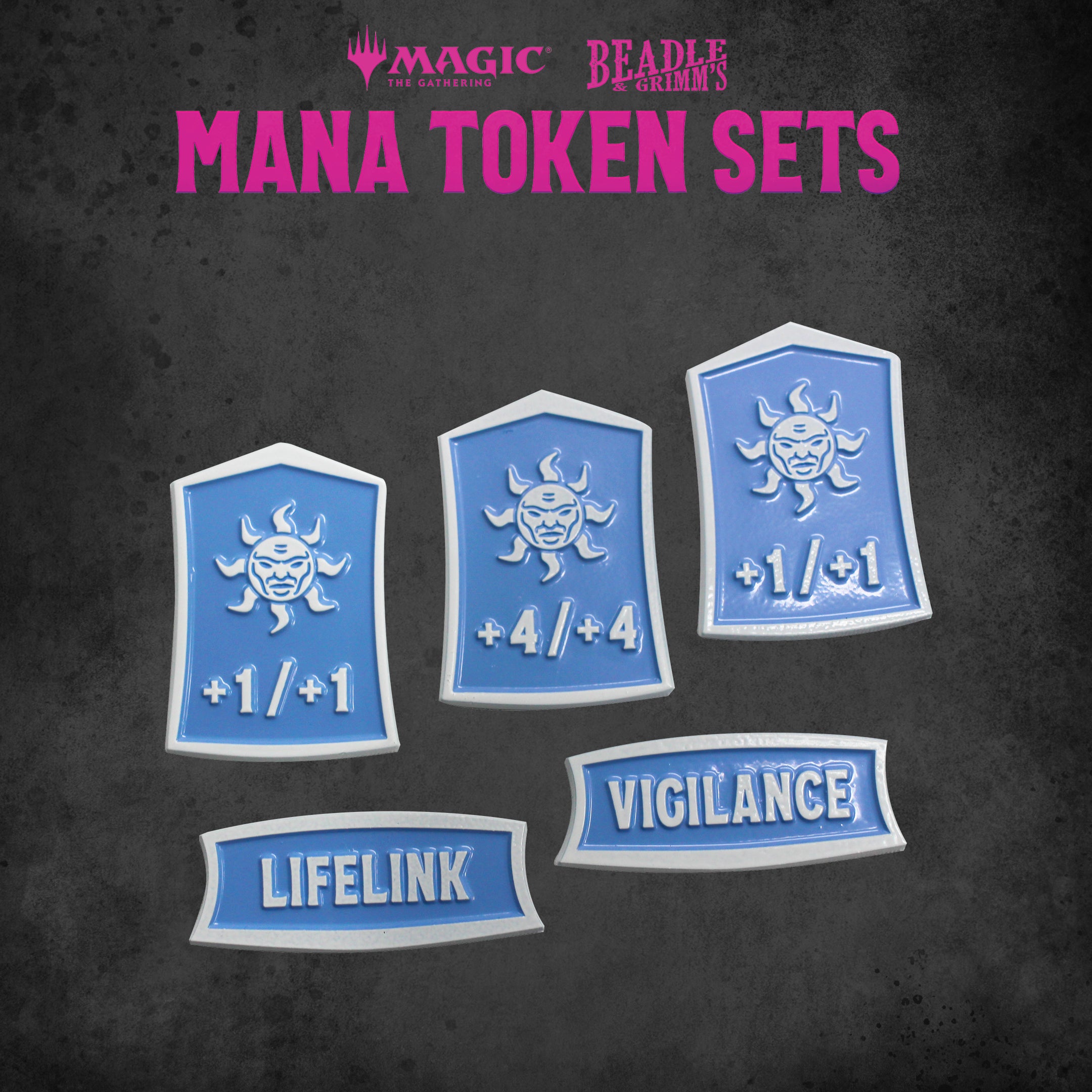 Image of BEADLE & GRIMM'S MTG MANA TOKEN SET WHITE