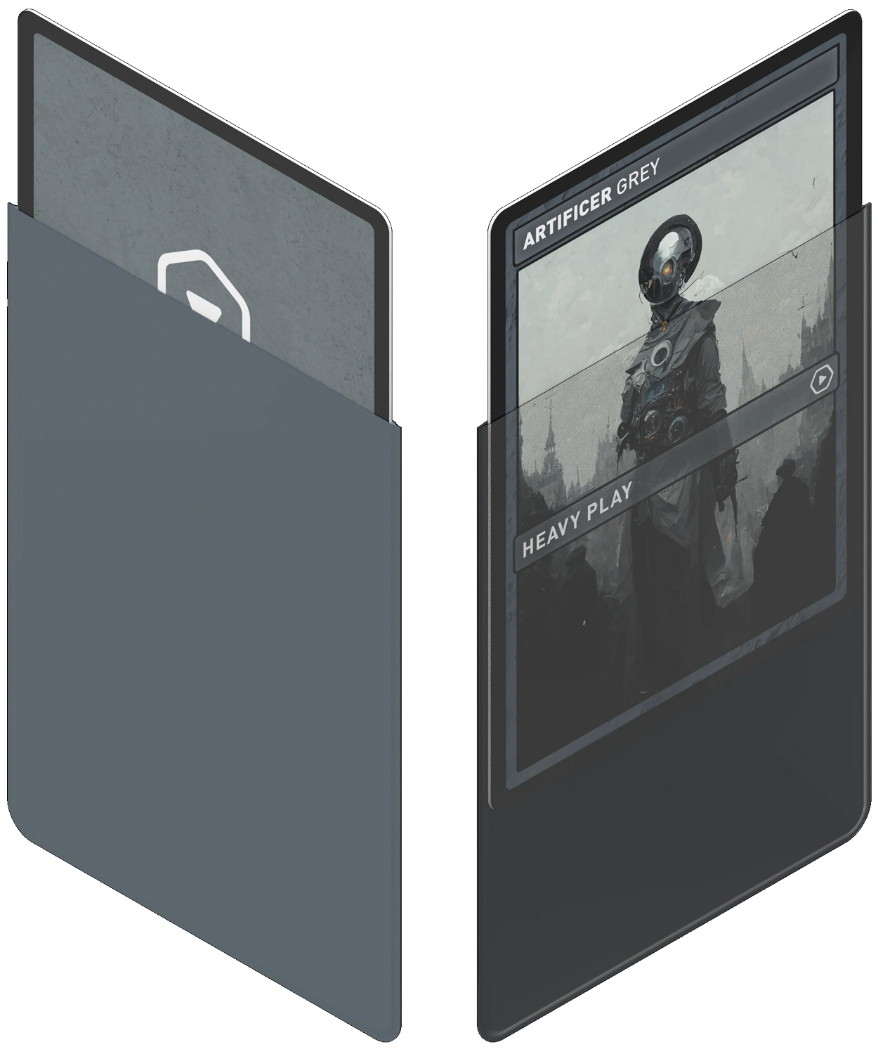 Image of HP CURV SLEEVES ARTIFICER GREY STANDARD 100CT