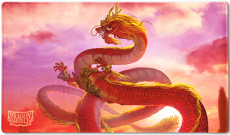 Image of Wood Dragon Dragon Shield Playmat + Tube