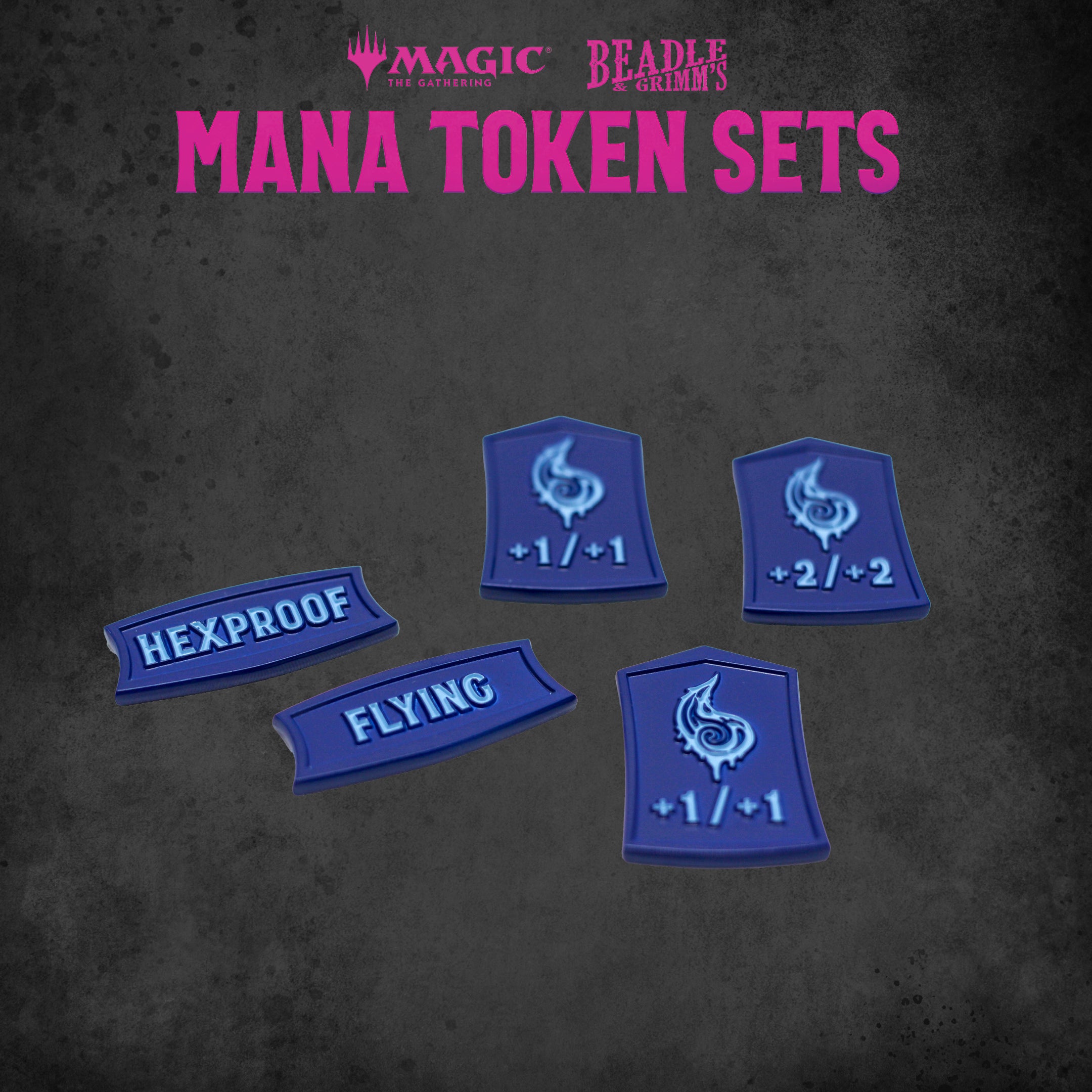 Image of BEADLE & GRIMM'S MTG MANA TOKEN SET BLUE
