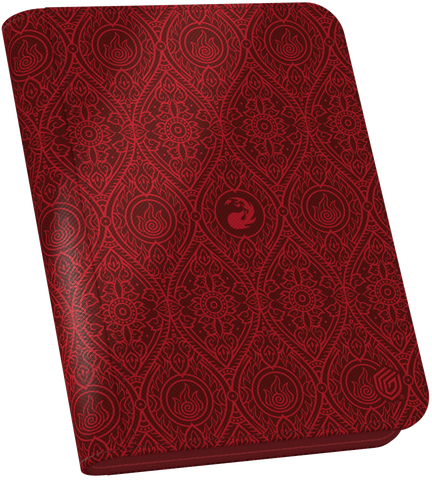 Red Xenoskin Zipfolio 4 Pocket - Avatar: The Last Airbender - Mana Symbol