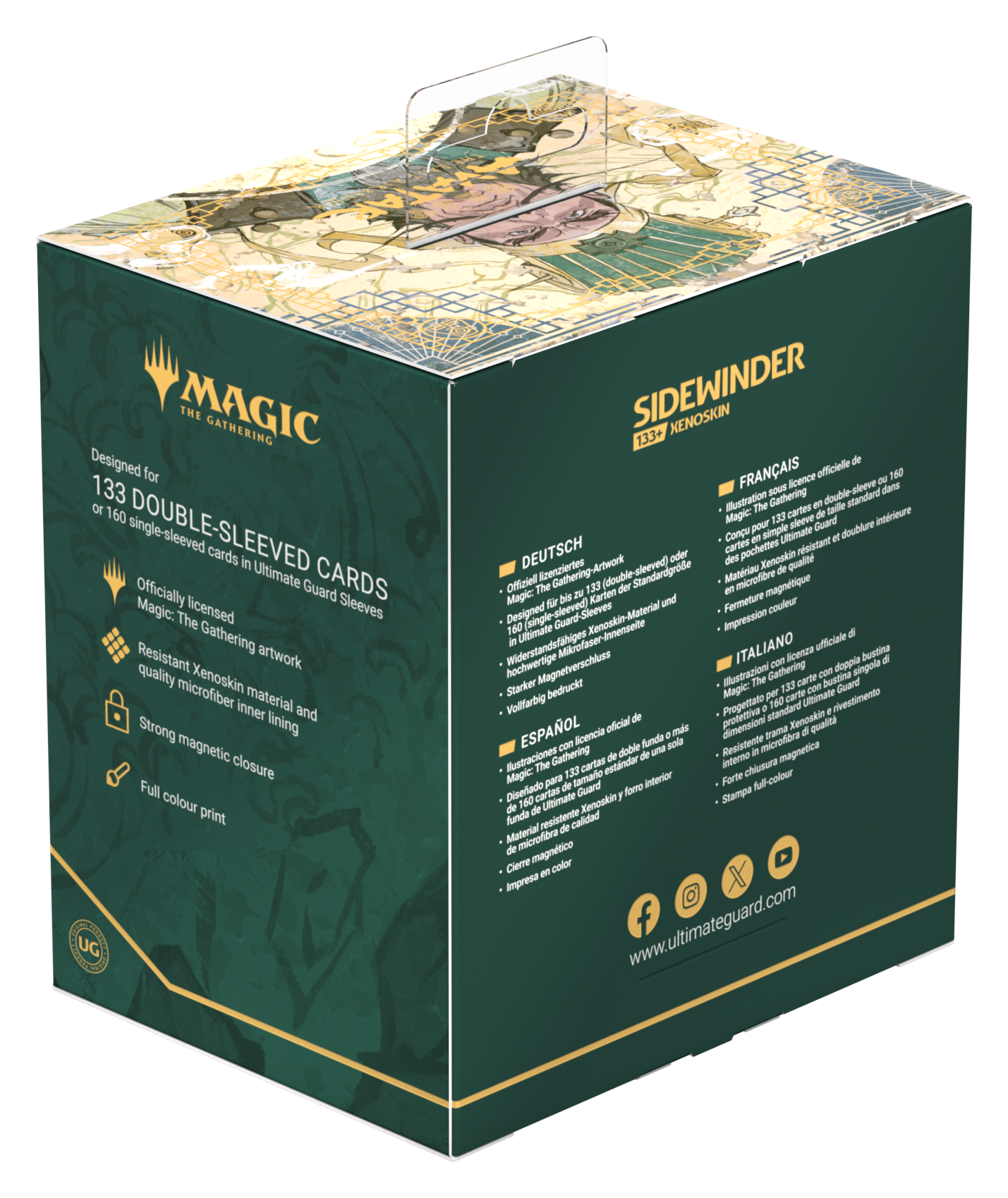 Image of AVATAR: THE LAST AIRBENDER - GREEN MYTHIC DECK CASE SIDEWINDER 133+ XENOSKIN