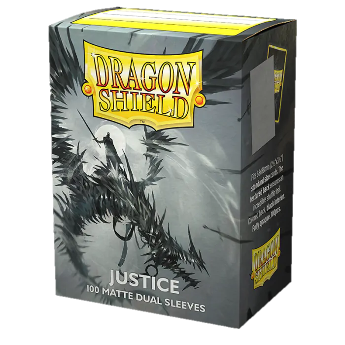 Image of Justice Matte Dual Sleeves Dragon Shield (STANDARD)