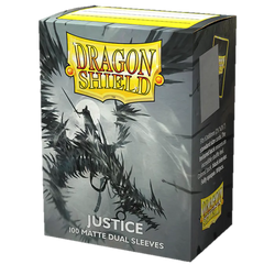 Justice Matte Dual Sleeves Dragon Shield (STANDARD)