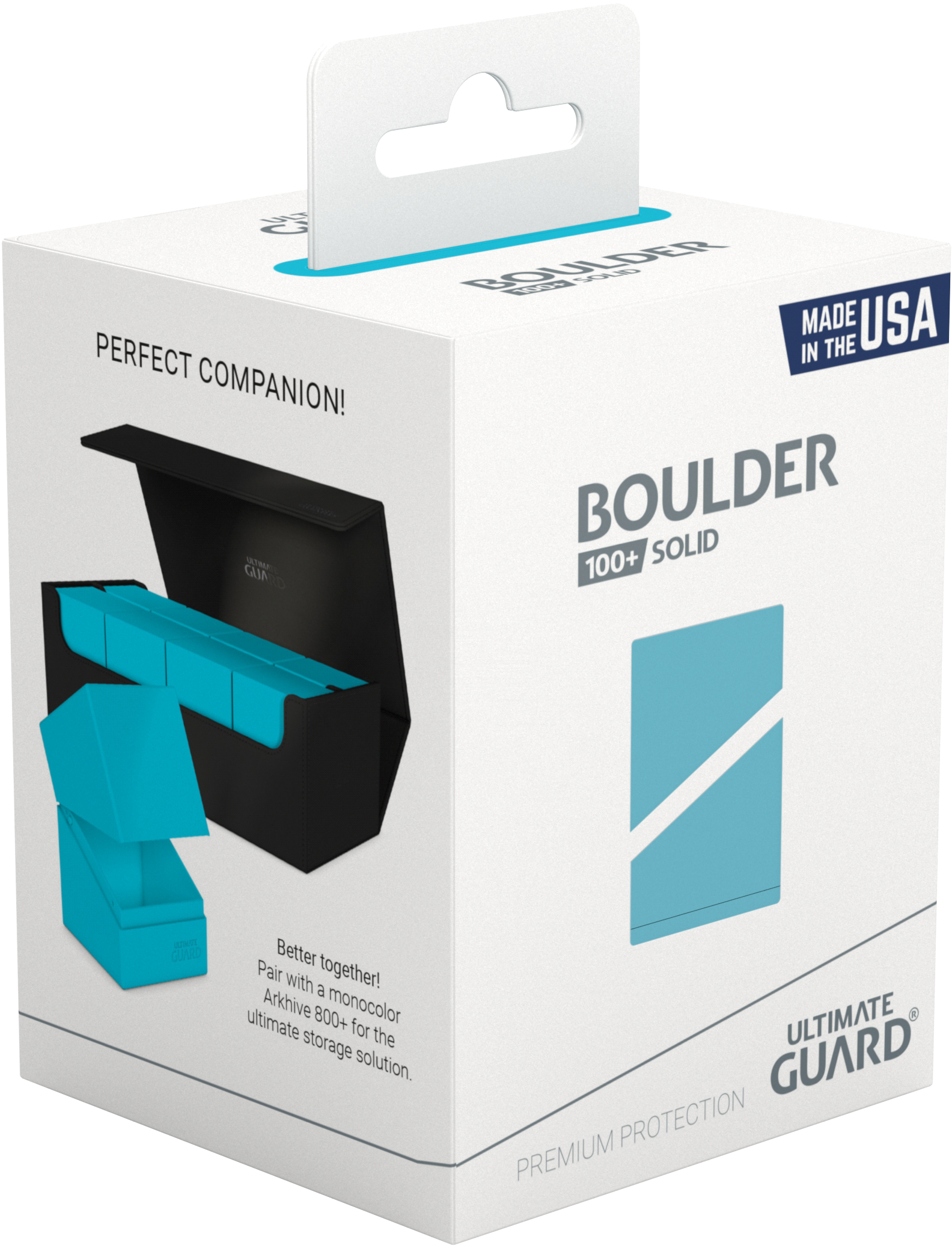 Image of Turquoise Solid Ultimate Guard Boulder 100+ Deckbox
