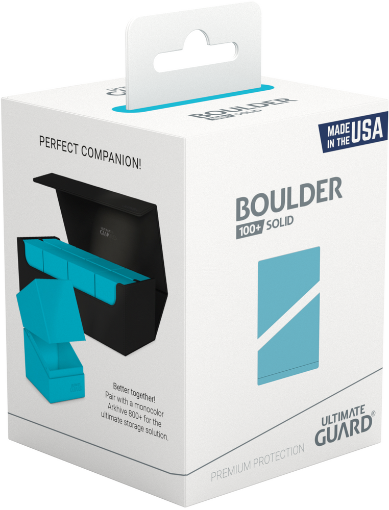 Turquoise Solid Ultimate Guard Boulder 100+ Deckbox