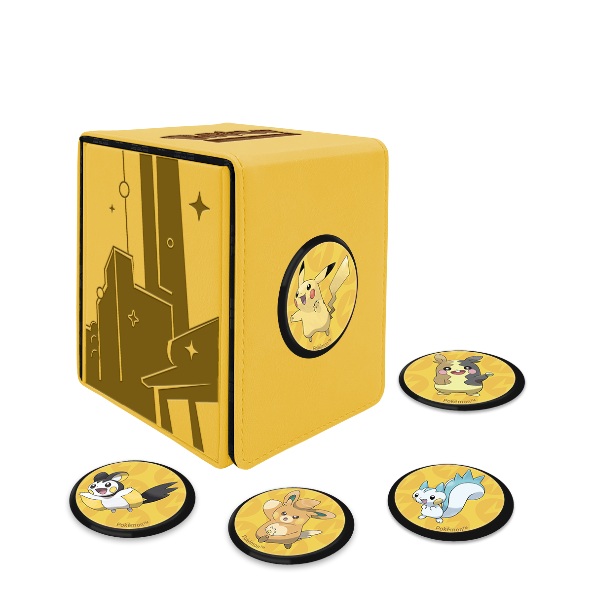 Image of Alcove Click (Ultra Pro) Deck Box - Shimmering Skyline (Yellow)