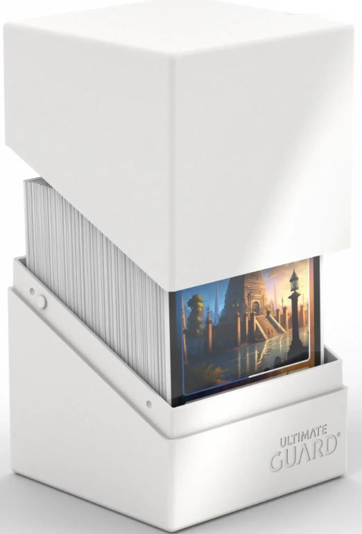 Image of Solid White Ultimate Guard Boulder 100+ Deckbox