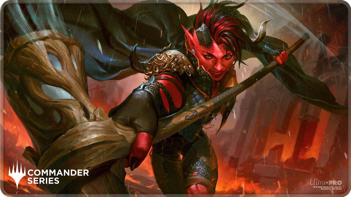 Image of MTG Commander Series Fan Vote Playmat 2025 2: Karlach - Magic The Gathering Playmat