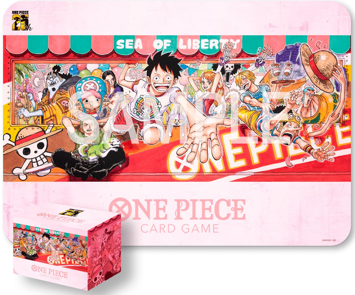 Image of One Piece Playmat/Card Case 25th Edition