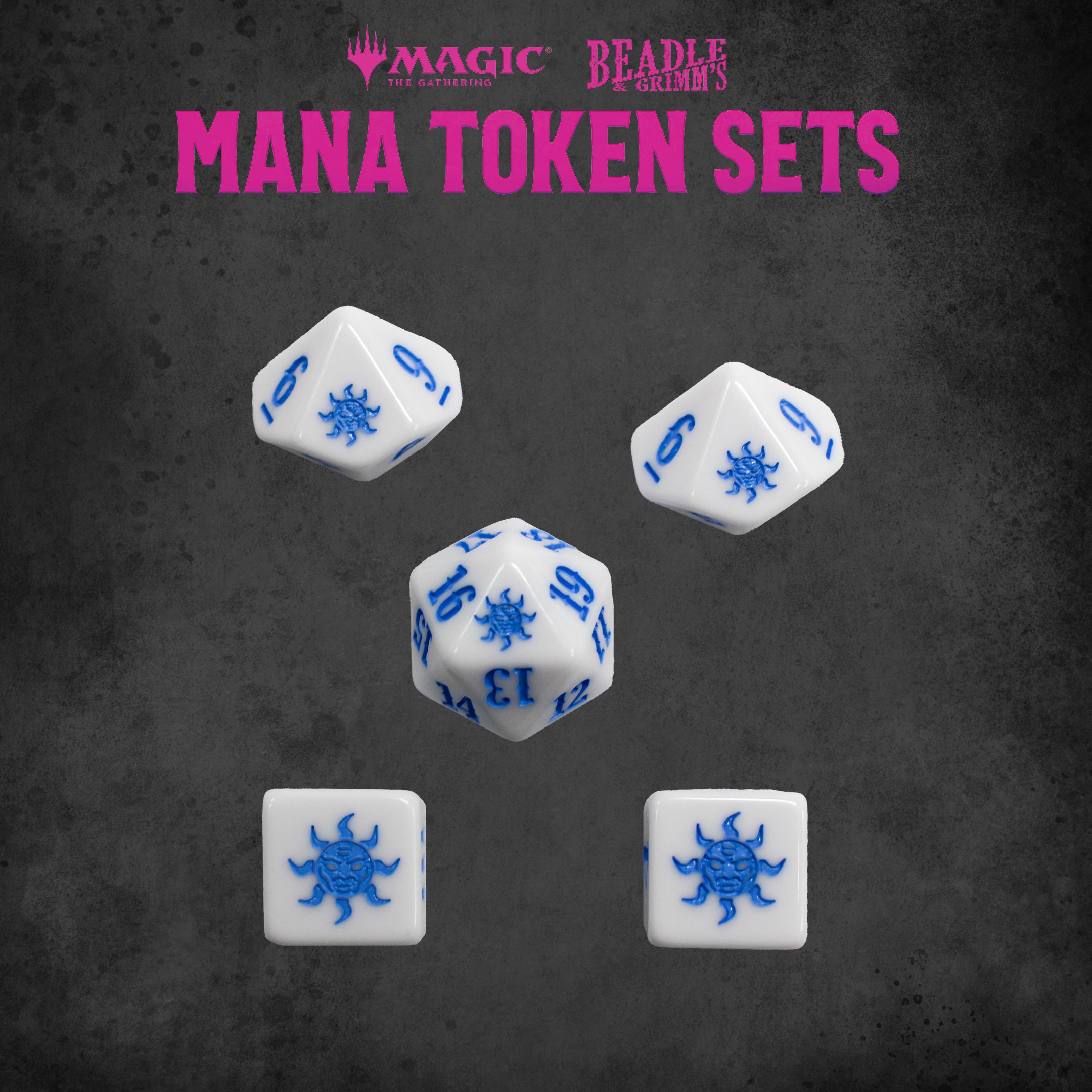 Image of BEADLE & GRIMM'S MTG MANA TOKEN SET WHITE