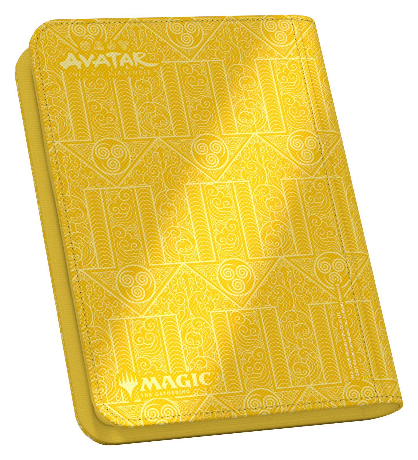 Image of Yellow Xenoskin Zipfolio 4 Pocket - Avatar: The Last Airbender - Mana Symbol
