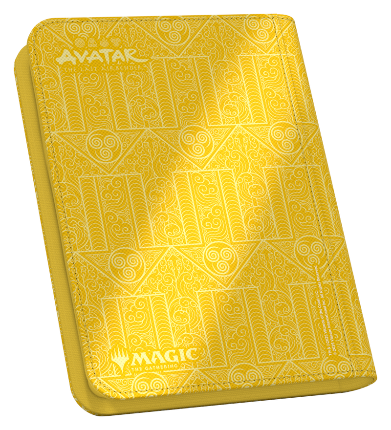 Yellow Xenoskin Zipfolio 4 Pocket - Avatar: The Last Airbender - Mana Symbol