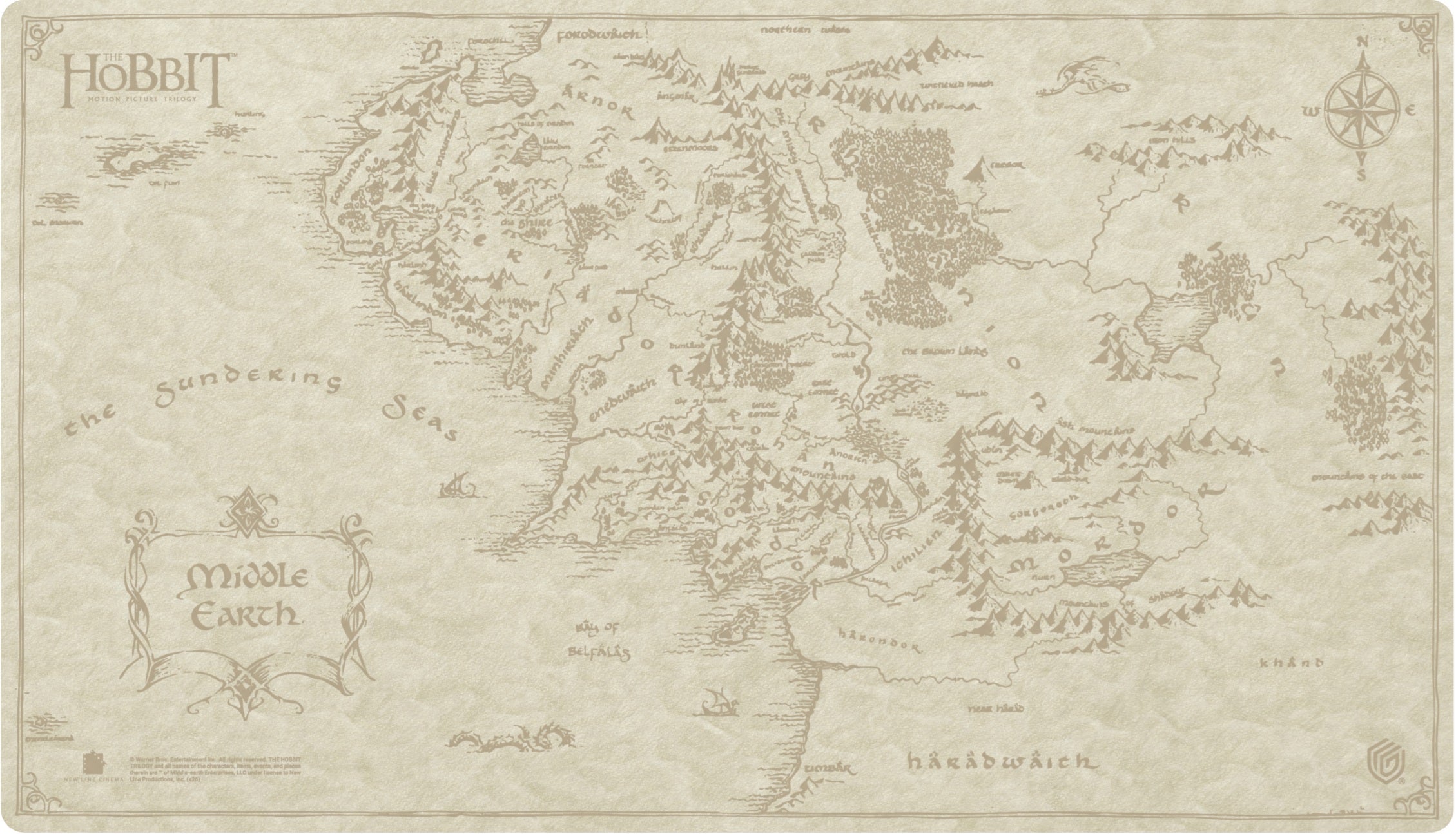 Image of MTG PLAYMAT - THE HOBBIT