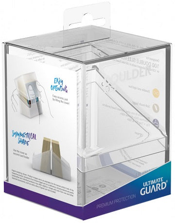 Image of Clear Ultimate Guard Boulder 100+ Deckbox