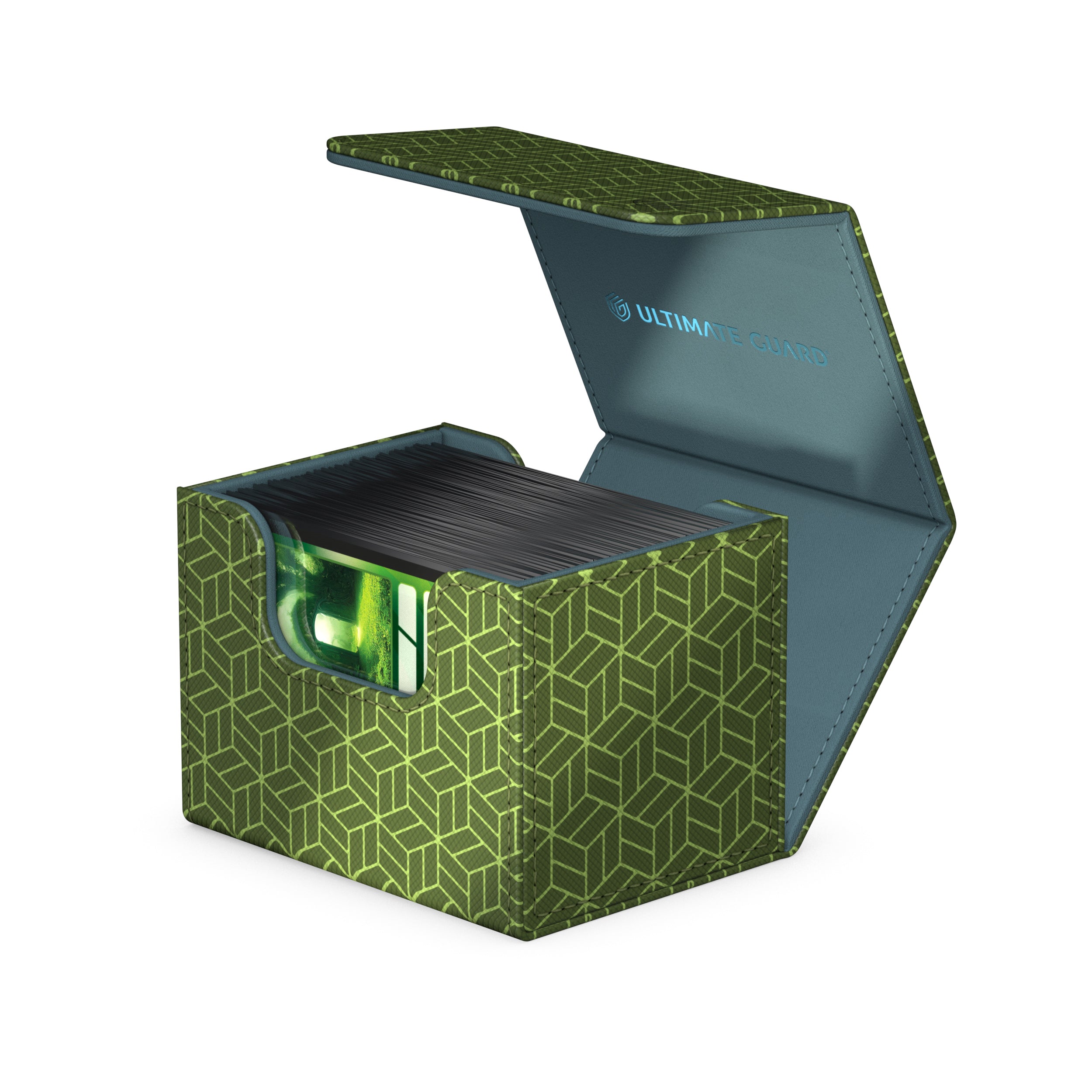 Image of SHOGUN'S JOURNEY II SHIPPOU (GREEN/LIGHT BLUE) 100+ ULTIMATE GUARD SIDEWINDER XENOSKIN DECKBOX