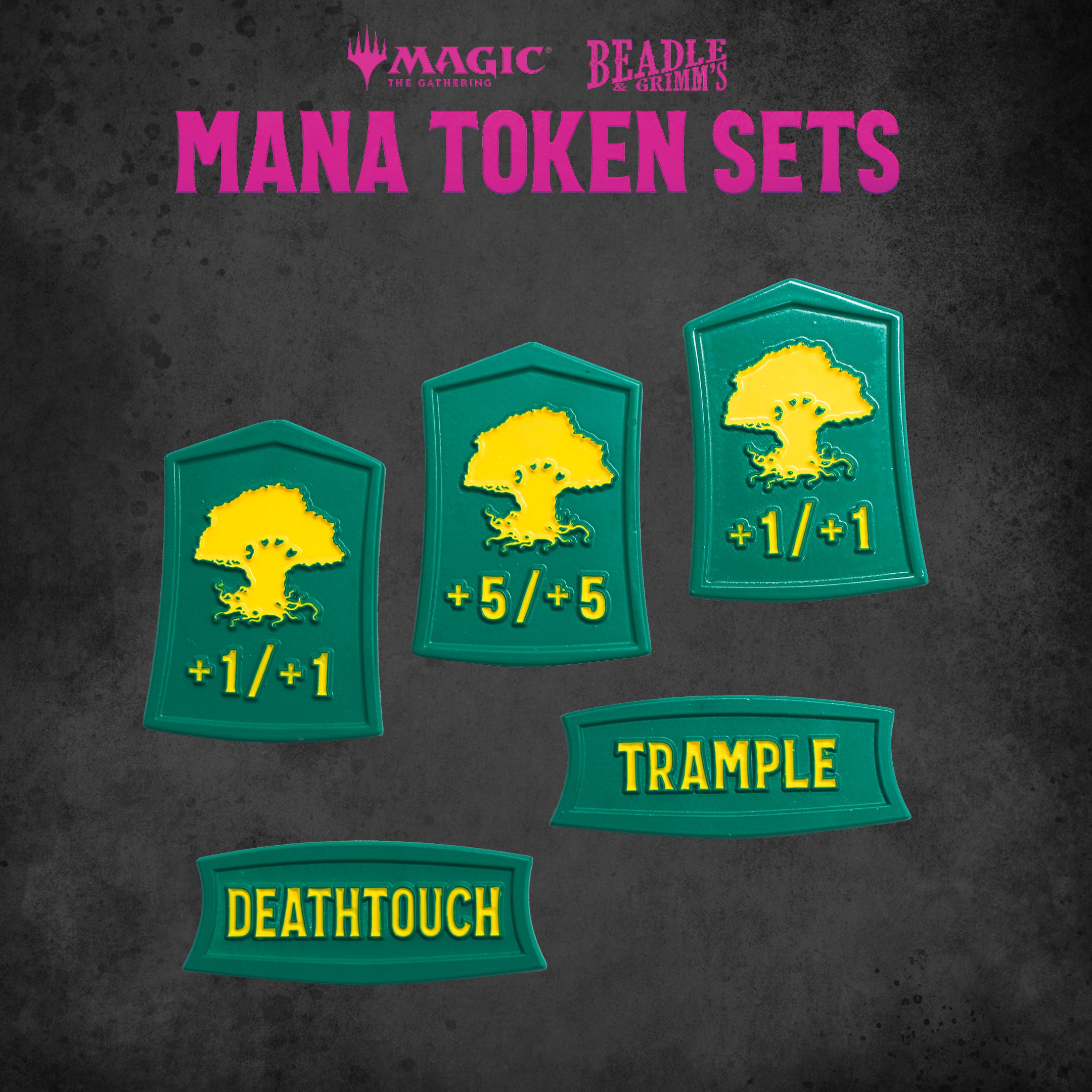 Image of BEADLE & GRIMM'S MTG MANA TOKEN SET GREEN