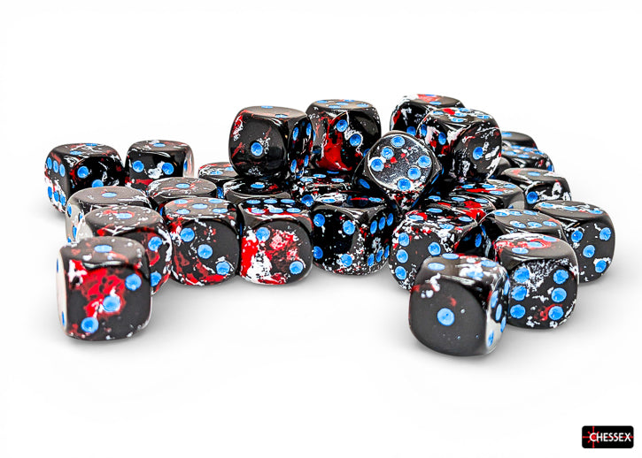 Image of Chessex - DARK SIDE/BLUE - 36D6 Dice