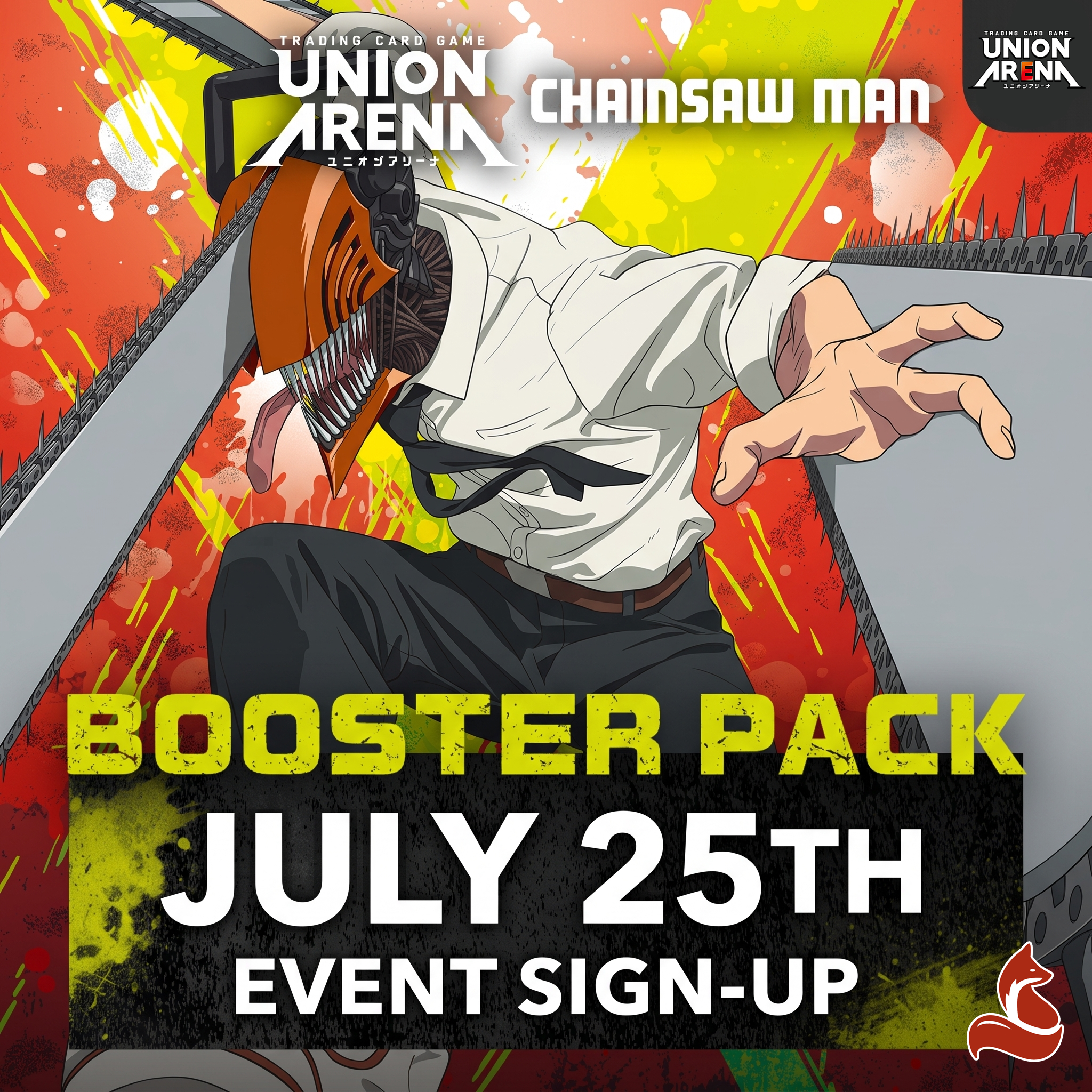 Image of July 25th, 2026 - Union Arena Chain Saw Man UE22BT Release Event Ticket