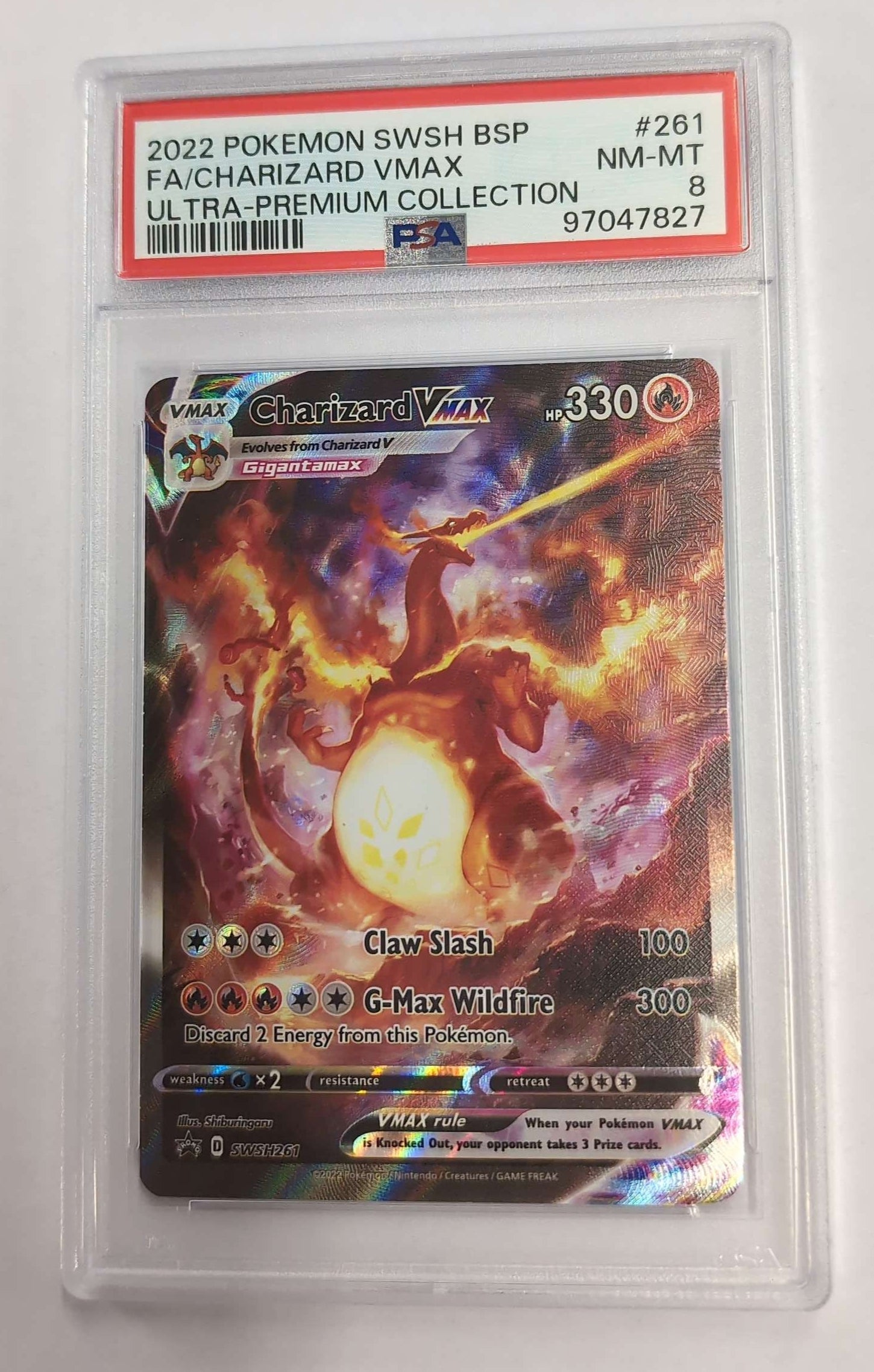 Image of Charizard VMAX (Ultra Premium Collection Promo) No.261 PSA 8