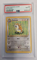 Raticate (Base Set 1st Edition SHADOWLESS) No.40 PSA 8