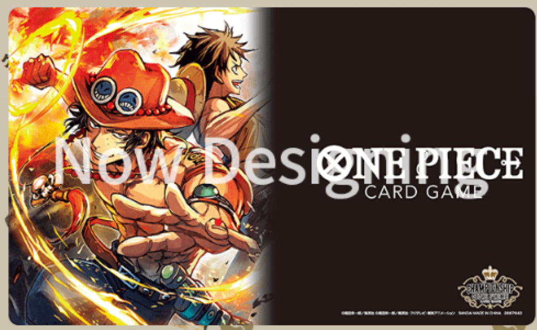 Image of One Piece Playmat and Storage Box Set - Portgas.D.Ace