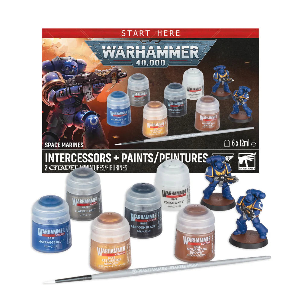 Image of Space Marines - Intercessors + Paint Set/Peintures (2026)