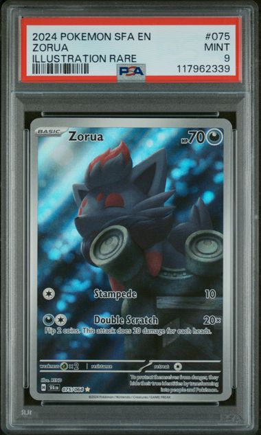 Image of Zorua - 075/064 - Shrouded Fables - PSA 9
