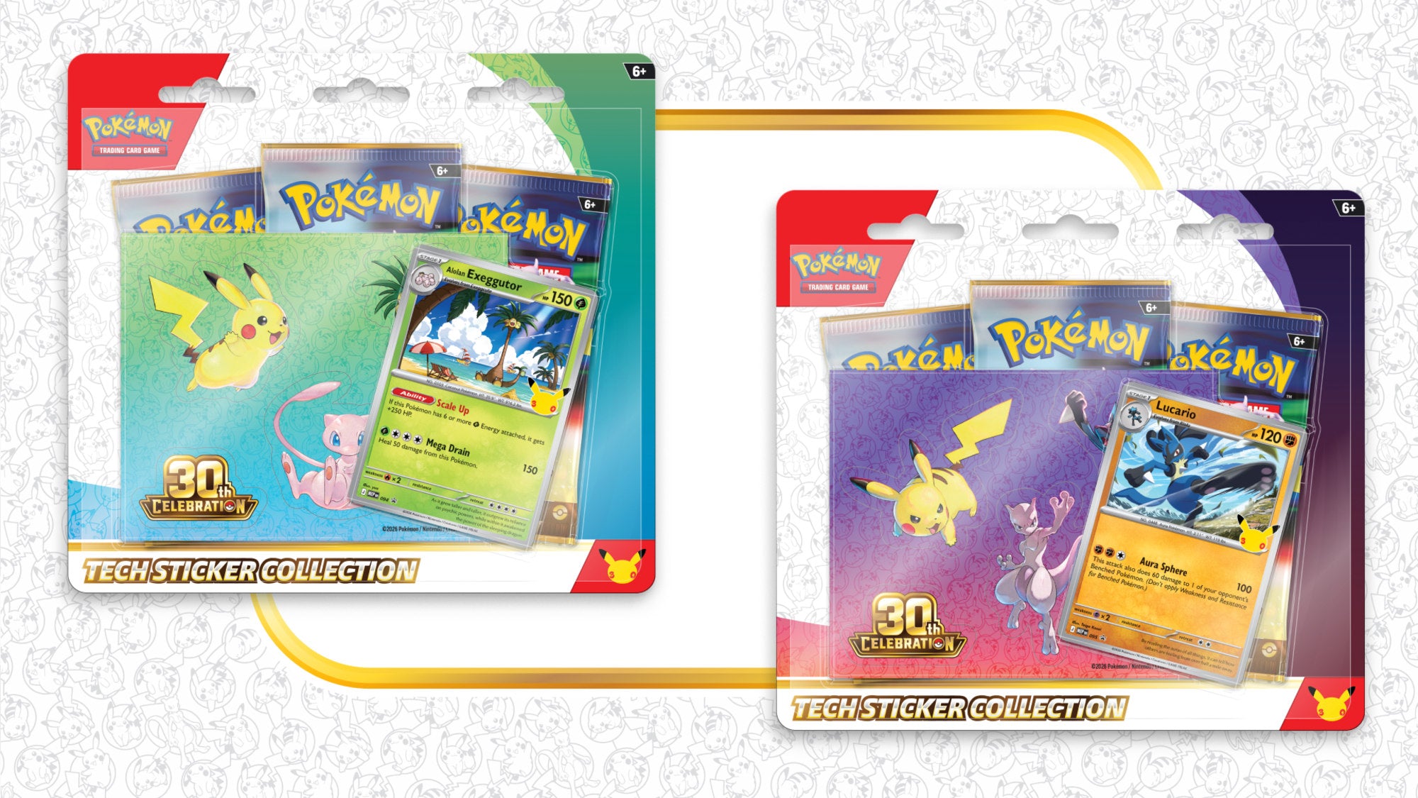 Image of Pokemon - 30th Anniversary Celebration - Tech Sticker Collection (PRE-ORDER) (LIMIT 2 PER CUSTOMER)