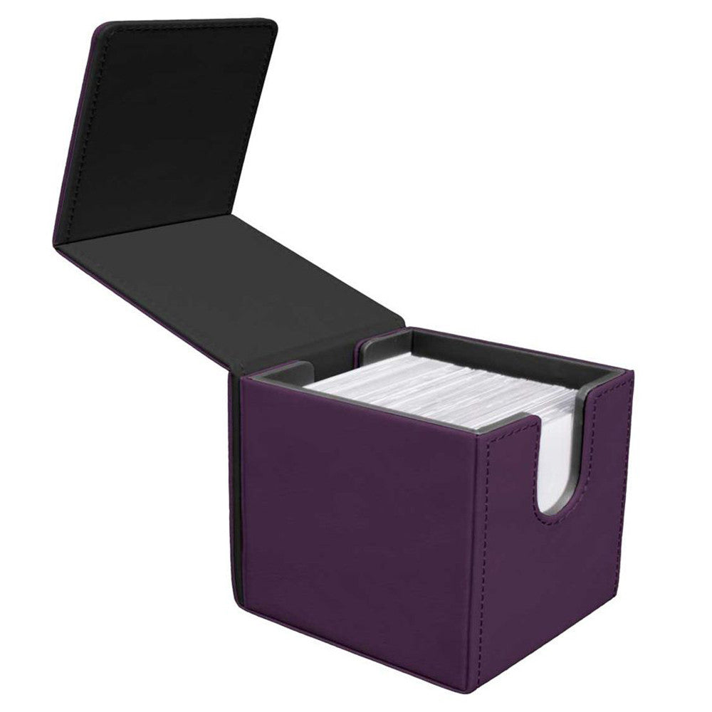 Image of Midnight Plum Vivid Alcove Edge 100+ Ultra Pro Deck Box