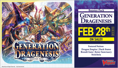 CARDFIGHT VANGUARD - VGE-DZ-BT06 - GENERATION DRAGENESIS BOOSTER BOX