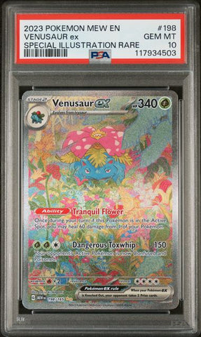 Venusaur ex (Scarlet & Violet 151) 198/165 PSA 10