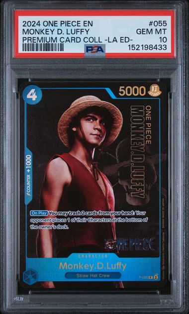 Image of One Piece Monkey D. Luffy LIVE ACTION EDITION P-055 PSA 10