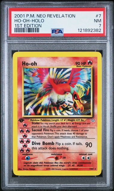 Ho-oh (Neo Revelation 1st Edition) 7/64 PSA 7