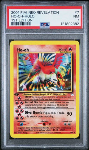 Ho-oh (Neo Revelation 1st Edition) 7/64 PSA 7