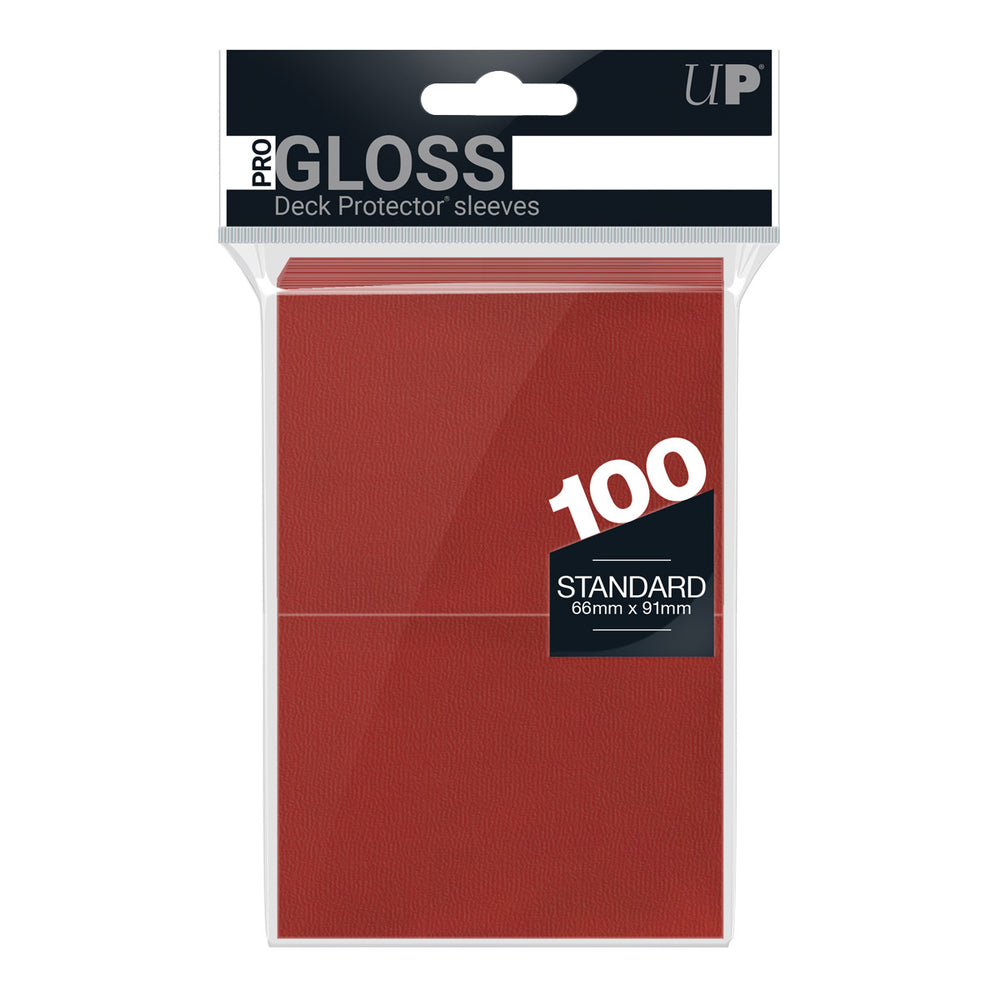Red Gloss Ultra Pro Standard Sleeves [100 ct]
