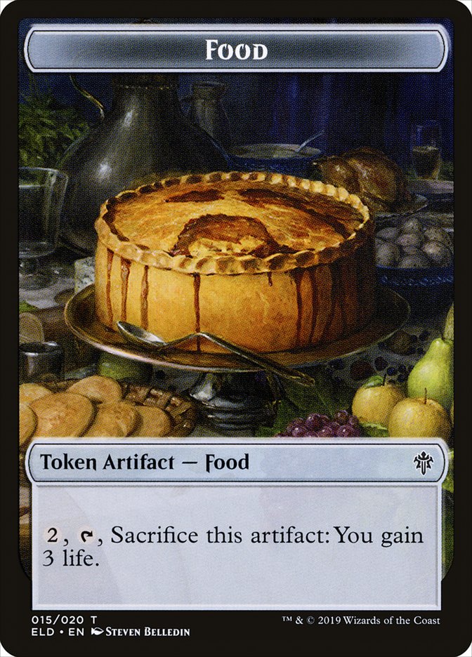 Image of Boar // Food (15) Double-Sided Token [Throne of Eldraine Tokens]