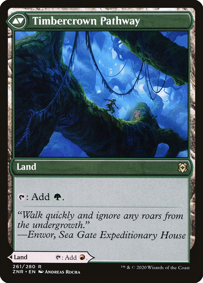 Image of Cragcrown Pathway // Timbercrown Pathway [Zendikar Rising]